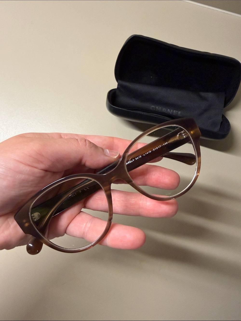 CHANEL Pantos Eyeglasses - Light Tortoise - Picture 15 of 15